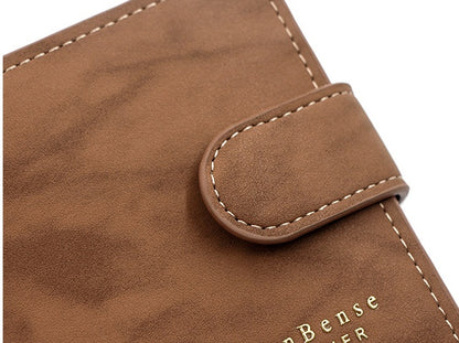 Men's Wallet Short Style With Korean Edition Hinge Gold Stamping GO Buy