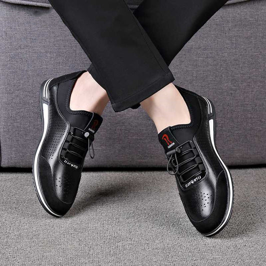 One-legged Casual Men's Soft-soled Leather Shoes GO Buy