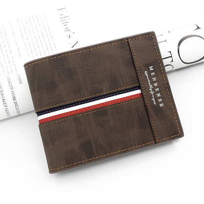 Large Capacity Tri-fold Bag Coin Bag Card Slots ID Card Wallet GO Buy