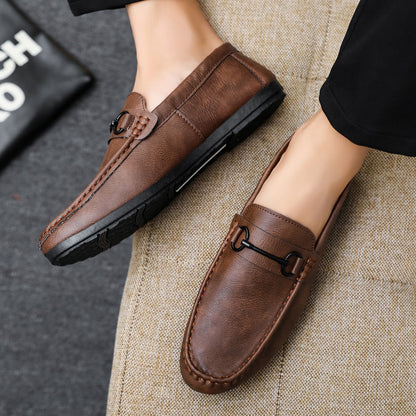 Casual Men's Solid Color Synthetic Leather Shoes Gobuy Fashion