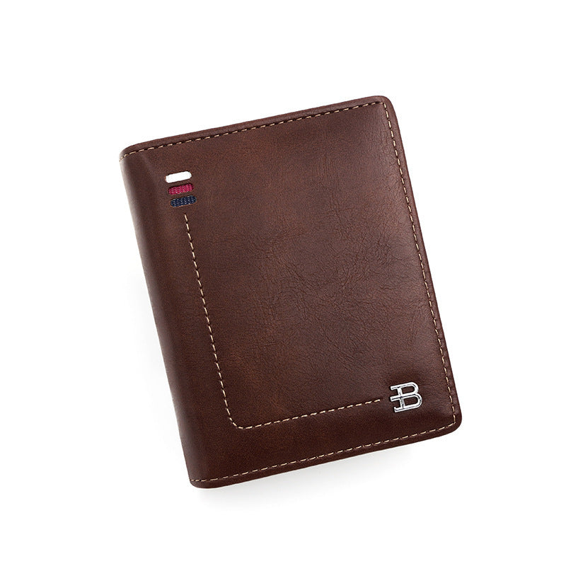 Men's Wallet Zipper Hasp Short B Word GO Buy