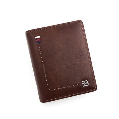 Men's Wallet Zipper Hasp Short B Word GO Buy