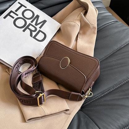 Fashion Small Square Bag All-matching Wide Shoulder Strap Shoulder Bag GO Buy