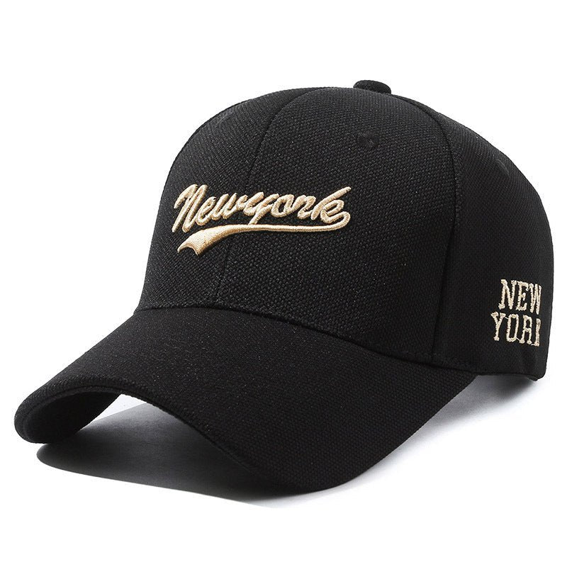 Hard Crown Baseball Cap Men's And Women's Embroidered Letters - Gobuy Fashion