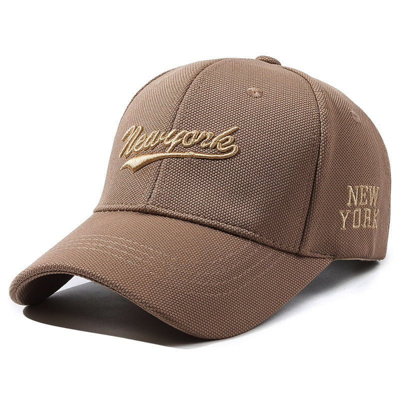 Hard Crown Baseball Cap Men's And Women's Embroidered Letters - Gobuy Fashion