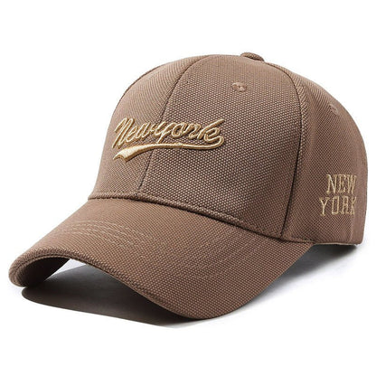 Hard Crown Baseball Cap Men's And Women's Embroidered Letters - Gobuy Fashion