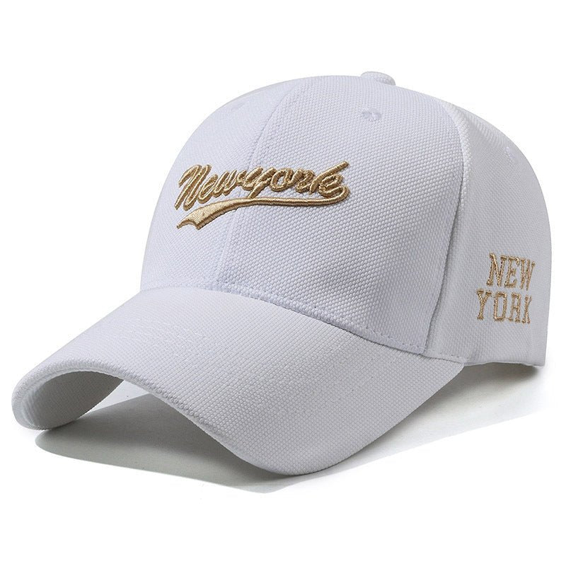 Hard Crown Baseball Cap Men's And Women's Embroidered Letters - Gobuy Fashion
