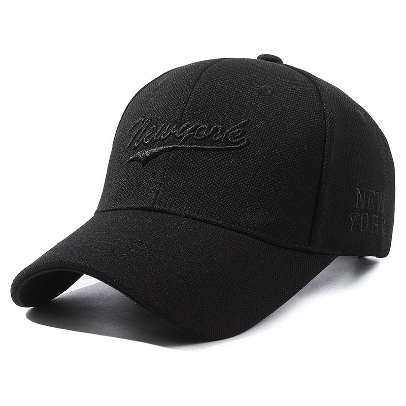 Hard Crown Baseball Cap Men's And Women's Embroidered Letters - Gobuy Fashion