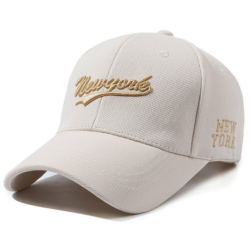Hard Crown Baseball Cap Men's And Women's Embroidered Letters - Gobuy Fashion