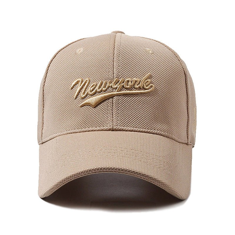 Hard Crown Baseball Cap Men's And Women's Embroidered Letters - Gobuy Fashion