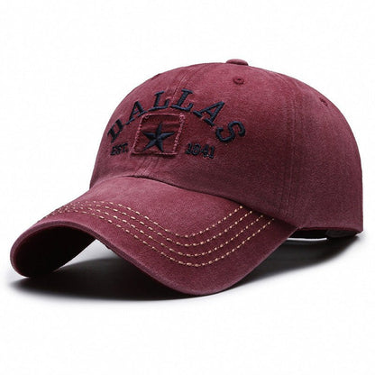 Soft Top Washed - out Vintage Coating Cloth Peaked Cap - Gobuy Fashion