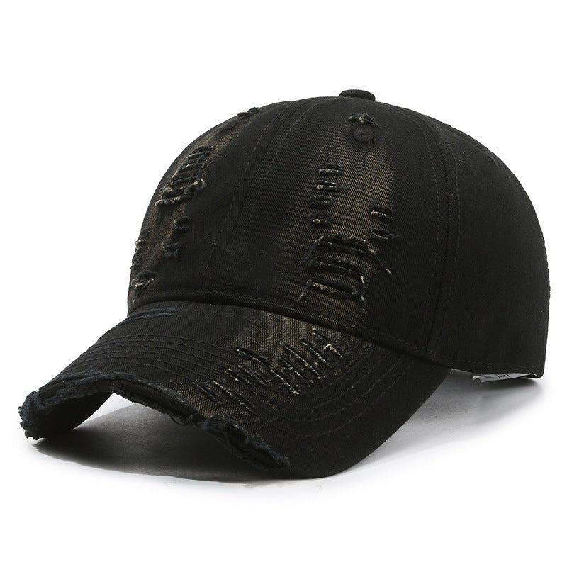Street Hole Vintage Baseball Cap Men Do The Old Cowboy Washed - Gobuy Fashion