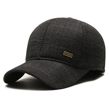 Woolen Hat Middle - aged And Elderly Men's Plaid - Gobuy Fashion