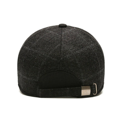 Woolen Hat Middle - aged And Elderly Men's Plaid - Gobuy Fashion