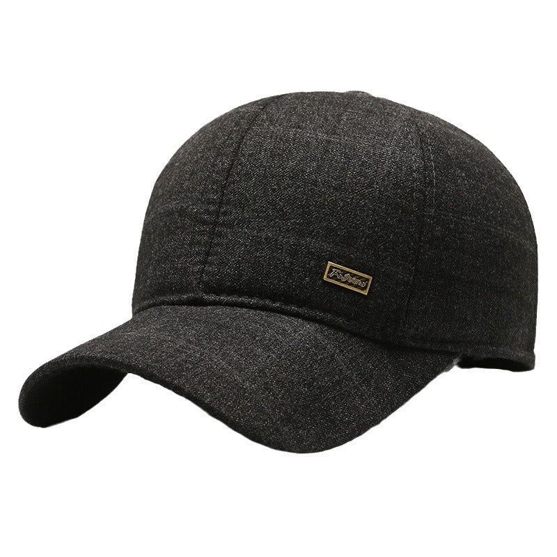 Woolen Hat Middle - aged And Elderly Men's Plaid - Gobuy Fashion